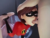 ElastiGirl hentai compilação animada