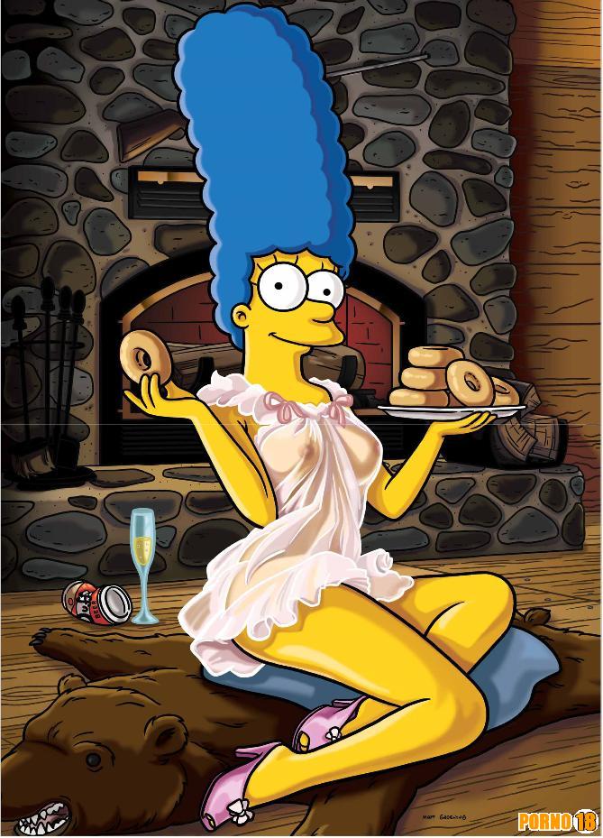 marge simpson pelada nudez